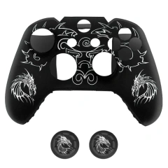 For Xbox One Controller Skin Cover Case Protective Silicone Rubber Grip Case with Joystick Thumb Grips Cover