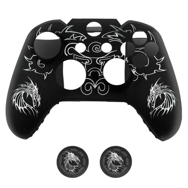 For Xbox One Controller Skin Cover Case Protective Silicone Rubber Grip Case with Joystick Thumb Grips Cover