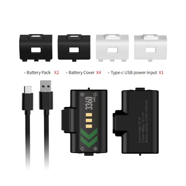 High Quality 1400mAh Controller Battery Pack Universal Battery for Xbox Series/ONE/S/X Charging Set