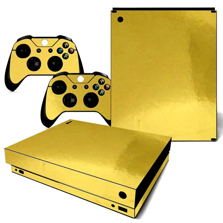 Electroplate Colorful Skin Wrap Game  Accessories For Xbox One X Gaming Console Controller Stickers