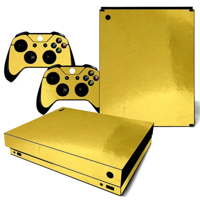 Electroplate Colorful Skin Wrap Game  Accessories For Xbox One X Gaming Console Controller Stickers