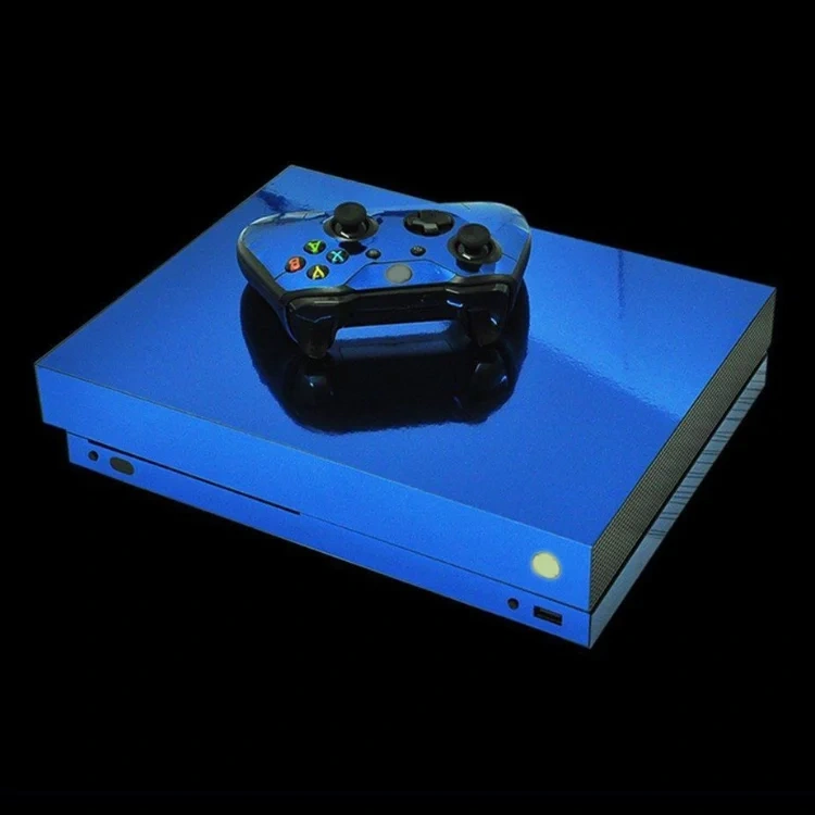 Electroplate Colorful Skin Wrap Game  Accessories For Xbox One X Gaming Console Controller Stickers