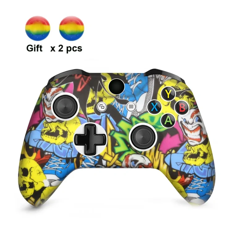 Controller Silicone Protective Case and Thumb Grips For Xbox One S Soft Shell Skin Case Thumbstick Joystick Cover