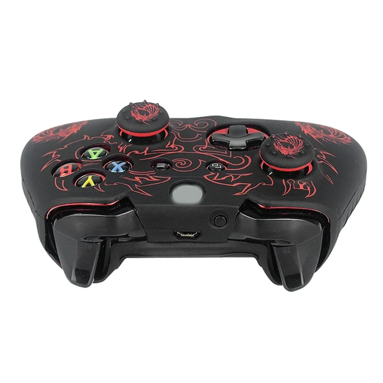For Xbox One Controller Skin Cover Case Protective Silicone Rubber Grip Case with Joystick Thumb Grips Cover