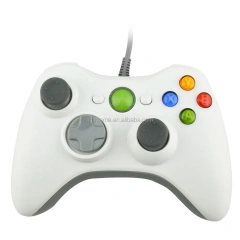 For Xbox 360 CONTROLLER WIRED Black/White USB WIRED CONTROLLER FOR Xbox 360/PC/WINDOWS