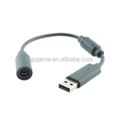 for xbox360 USB Breakaway Extension Cable Cord Adapter 23CM for Xbox 360 Wired Controller Breakaway Cable