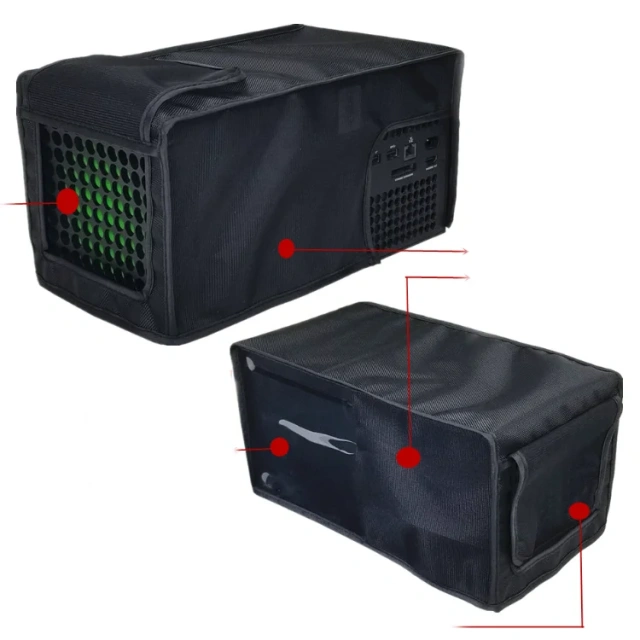 Cooling Dust Cover Sleeve Protective Case for Xbox Series X Console Vertical/Horizontal Dust Cover Dustproof Case