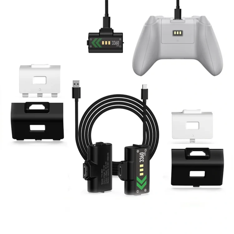 High Quality 1400mAh Controller Battery Pack Universal Battery for Xbox Series/ONE/S/X Charging Set