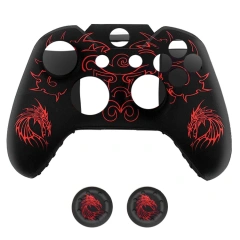 For Xbox One Controller Skin Cover Case Protective Silicone Rubber Grip Case with Joystick Thumb Grips Cover