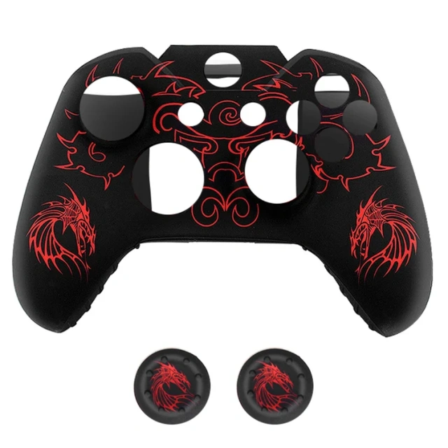 For Xbox One Controller Skin Cover Case Protective Silicone Rubber Grip Case with Joystick Thumb Grips Cover