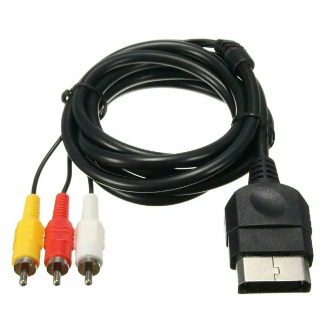 TV AV 3 RCA Cord Audio Video Cable for Xbox Classic 1st Gen Console AV Cable