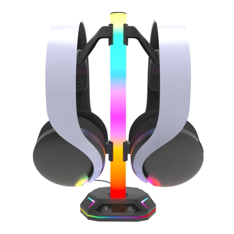 Multi-functional RGB Light Headphone Stand Controller Holder & Headset Holder for Xbox One/PS5 Controller Headset Display Stand