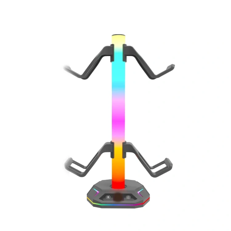 Multi-functional RGB Light Headphone Stand Controller Holder & Headset Holder for Xbox One/PS5 Controller Headset Display Stand