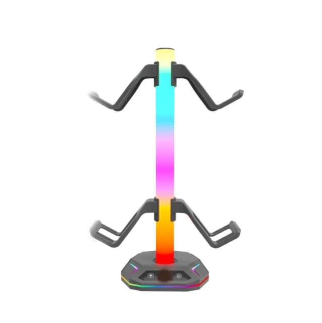 Multi-functional RGB Light Headphone Stand Controller Holder & Headset Holder for Xbox One/PS5 Controller Headset Display Stand