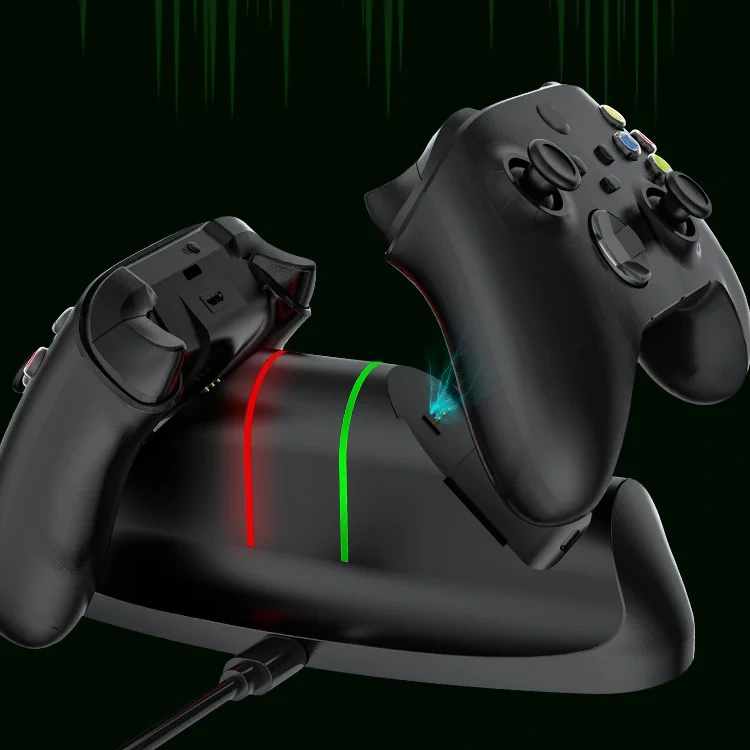 Dual Charging Dock Station Charger & 2 Batteries for Xbox One/Series S/X Wireless Controller Charger Stand Battery Set