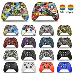 Controller Silicone Protective Case and Thumb Grips For Xbox One S Soft Shell Skin Case Thumbstick Joystick Cover