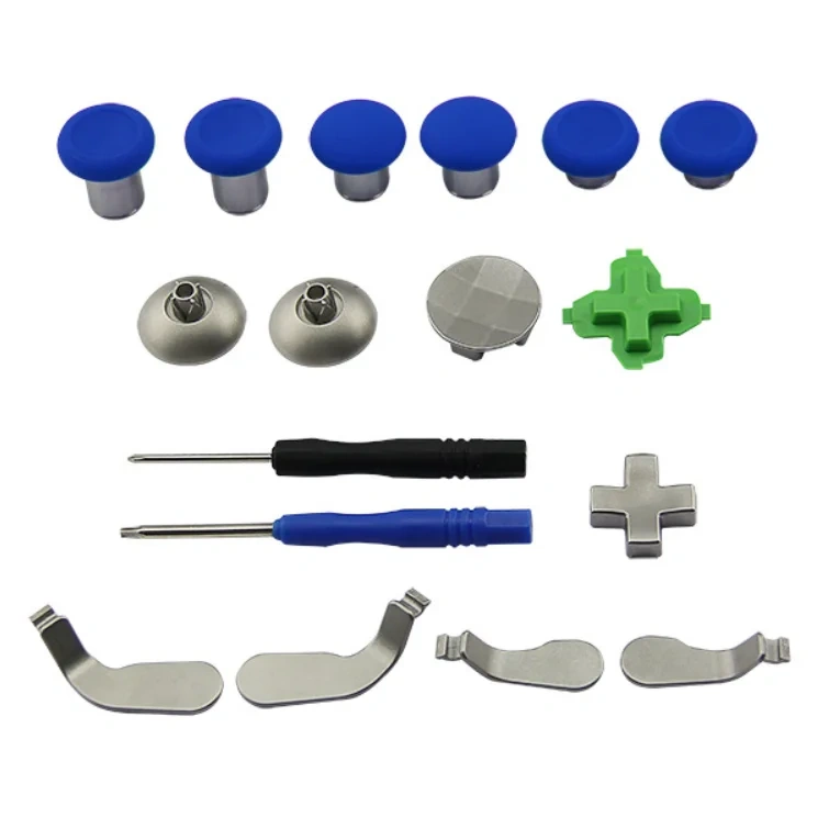 18 in 1Thumbstick Metal Buttons Set Mod for Xbox One Elite Controller Button Joystick Cap Kit