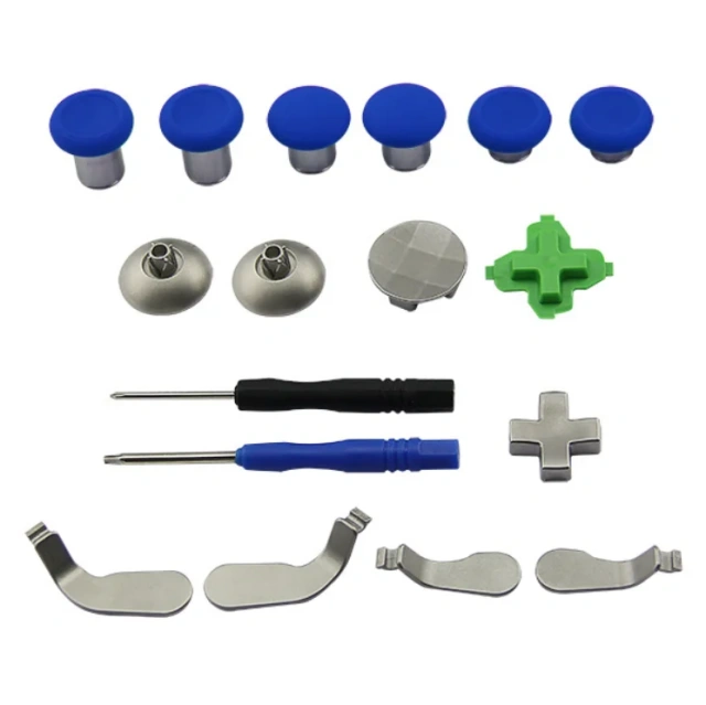 18 in 1Thumbstick Metal Buttons Set Mod for Xbox One Elite Controller Button Joystick Cap Kit