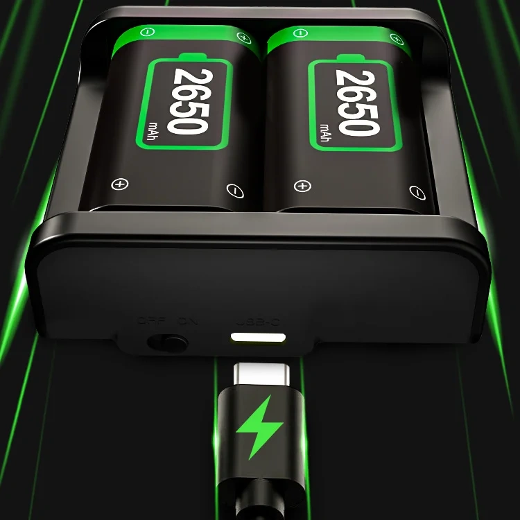 charging dock for Xbox one/Series S/X controller charging compartment dual battery charging pool
