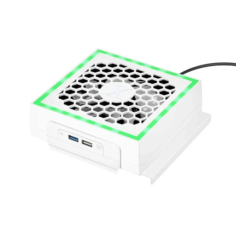 Cooler Mount Fan RGB Console Cooling Fan for Xbox Series S Console External Cooler Cooling Fan