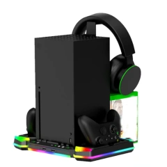 RGB Cooling Fan Charging Stand for Xbox Series X Accessories Storage Stand Controller Charger Charging Station