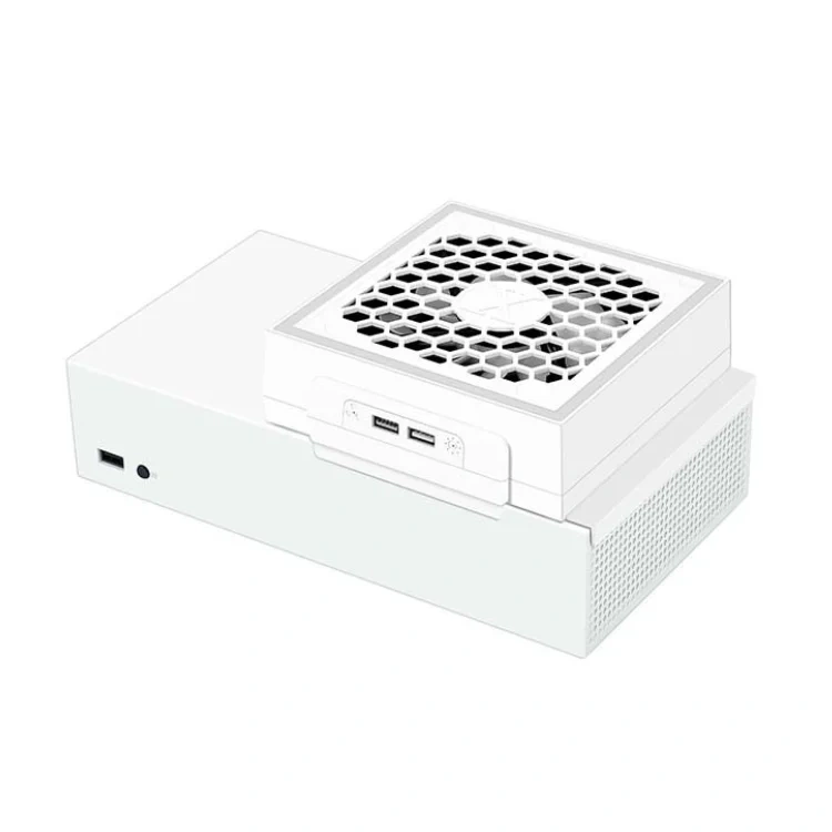 Cooler Mount Fan RGB Console Cooling Fan for Xbox Series S Console External Cooler Cooling Fan