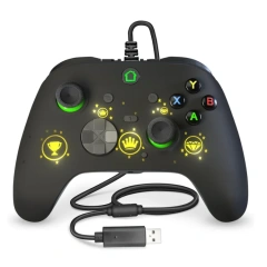 New design wired game controller with RGB light 3.5mm headphone jack for Xbox one Joystick Controller