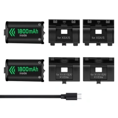 Dual Charging Station Controller Charger for Xbox One/Series X/S Controller Charging Dock with Rechargeable Battery Pack