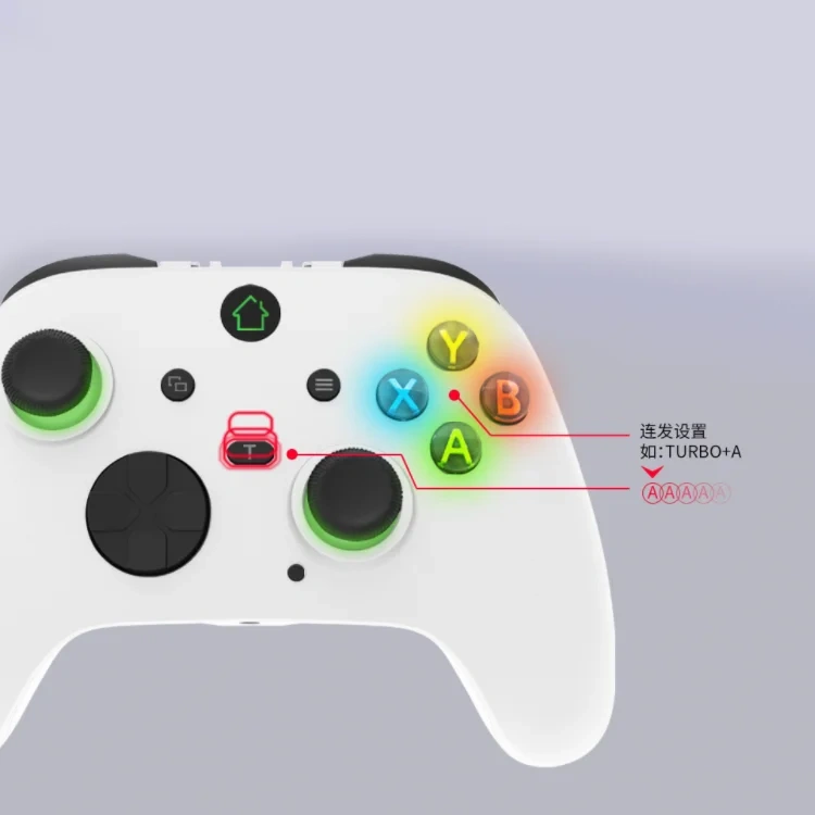 New High Quality 2.4G Wireless Gamepad With Light For XBOX ONE/PC Programmable Game Controller