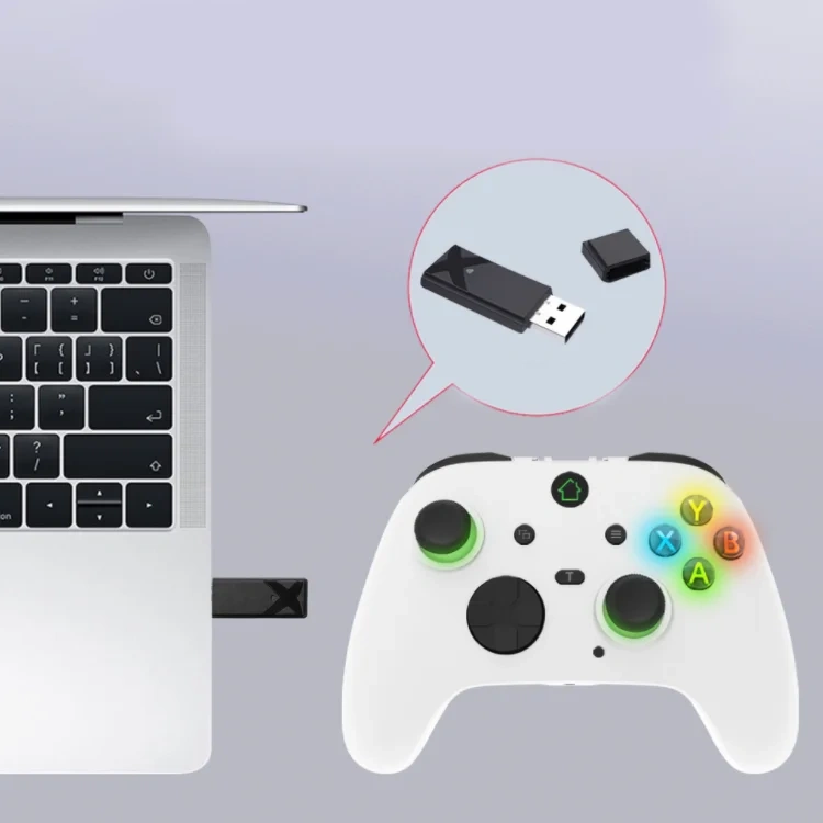 New High Quality 2.4G Wireless Gamepad With Light For XBOX ONE/PC Programmable Game Controller