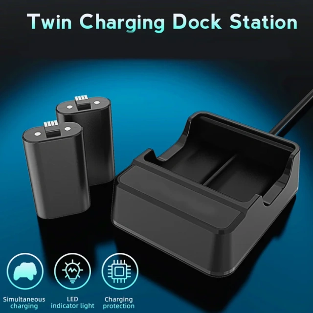 Dual Battery Charging Dock Charging Station Charging Set For Xbox One/Serise S/X Dual Battery Charging Base