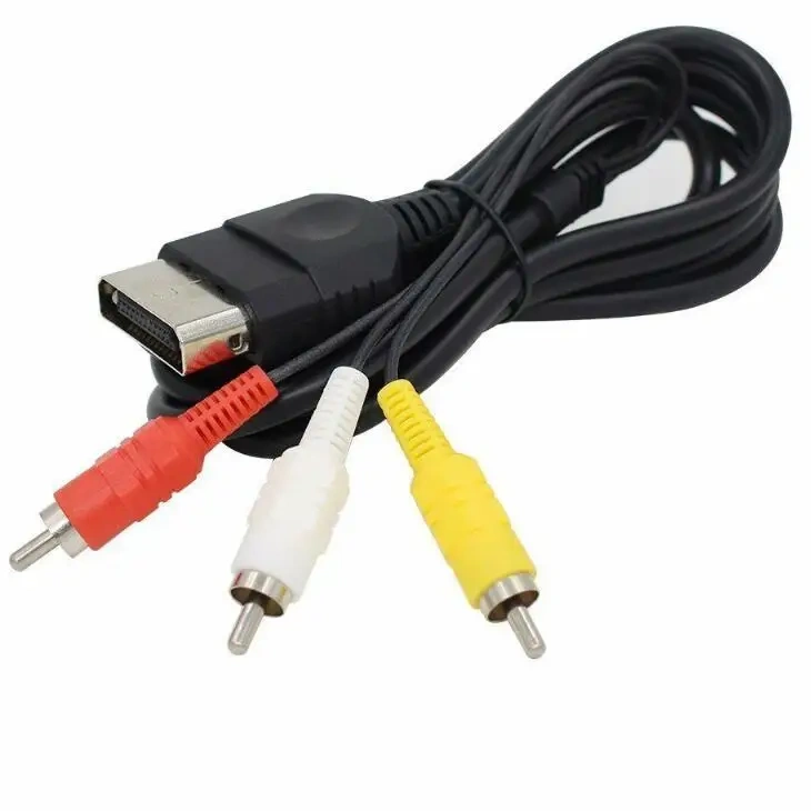 Component AV Cable For Xbox Original Composite Audio Video RCA 6ft Cord