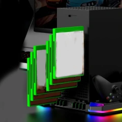 RGB Cooling Fan Charging Stand for Xbox Series X Accessories Storage Stand Controller Charger Charging Station