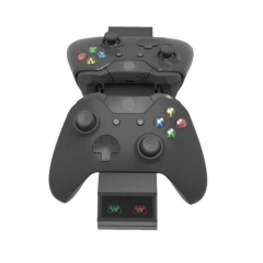 Twin Charging Dock Controllers Charger with 2 Rechargeable Batteries for Xbox One/Slim Controller Charging Stand Charger Base