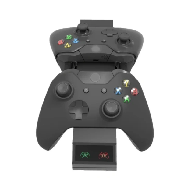 Twin Charging Dock Controllers Charger with 2 Rechargeable Batteries for Xbox One/Slim Controller Charging Stand Charger Base