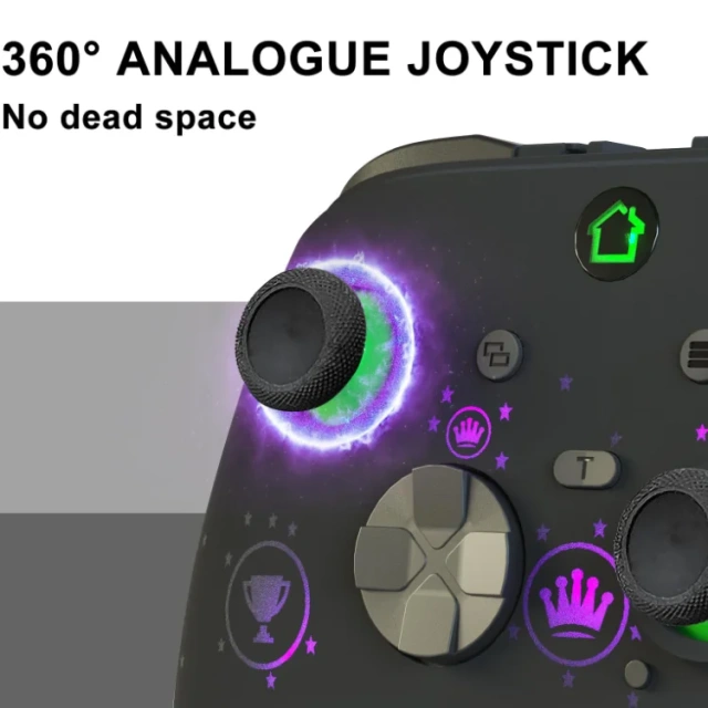 New design wired game controller with RGB light 3.5mm headphone jack for Xbox one Joystick Controller