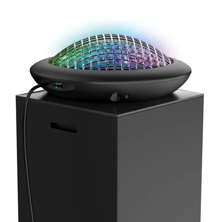 LED Cooling Fan USB Cooler Accessories For Xbox Series X Console Top Mounted RGB Cooling Fan