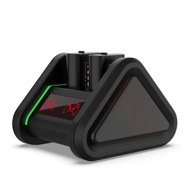 Dual Batteries Charging Kit with 2 x 1200mAh Battery for Xbox One/Series X S Controller Battery Pack Charger Charging Stand