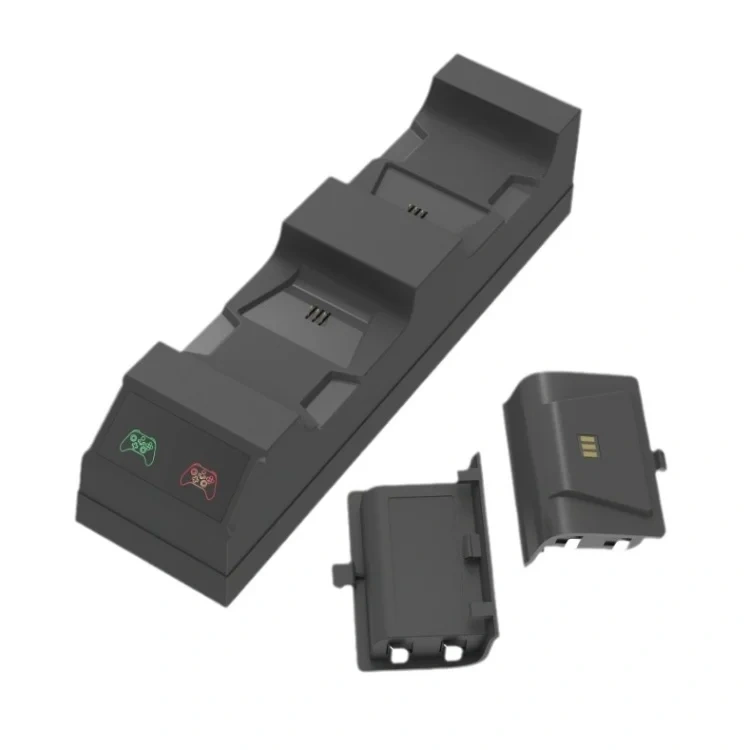 Twin Charging Dock Controllers Charger with 2 Rechargeable Batteries for Xbox One/Slim Controller Charging Stand Charger Base