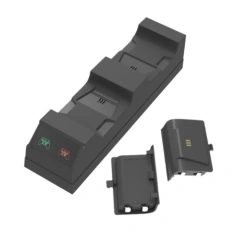 Twin Charging Dock Controllers Charger with 2 Rechargeable Batteries for Xbox One/Slim Controller Charging Stand Charger Base