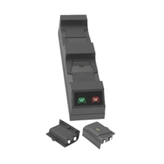 Twin Charging Dock Controllers Charger with 2 Rechargeable Batteries for Xbox One/Slim Controller Charging Stand Charger Base