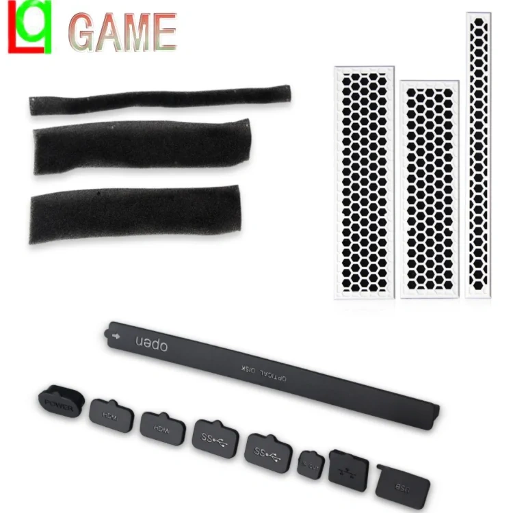 Dustproof Anti-dust Jack Mesh Filter Game Console Dust Cover For Xbox One Slim S Accessories Console Dust Plug Net Set