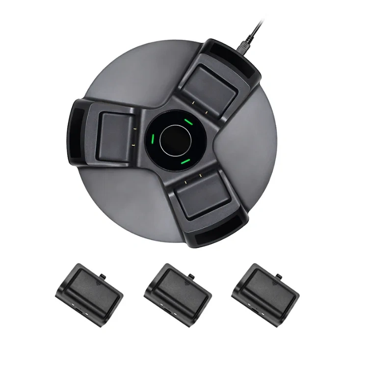 wireless controller charging station battery set for Xbox one with LED 3-in-1 charging dock contact