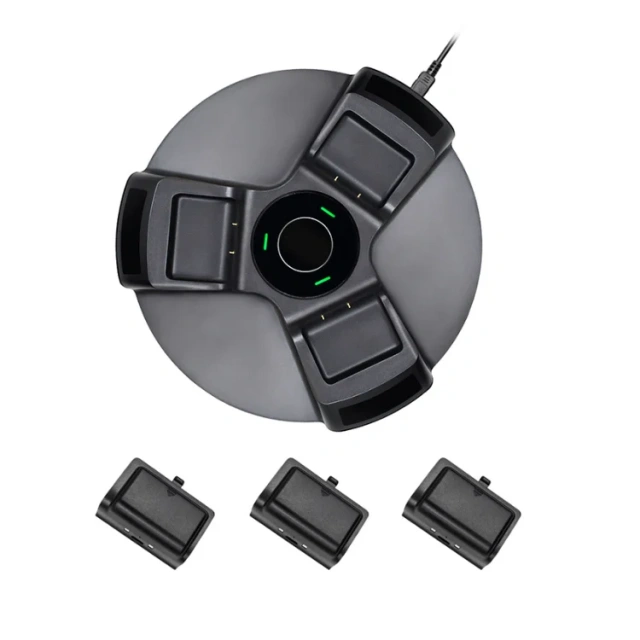 wireless controller charging station battery set for Xbox one with LED 3-in-1 charging dock contact