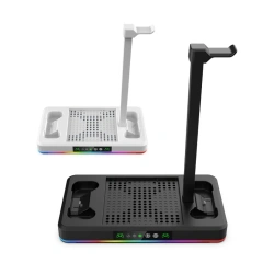 Multi-function Charging Stand Cooling Fan for Xbox Series S/X Console Charging Station Dual Wireless Controller Charger Dock