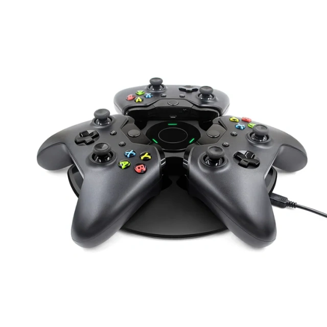 wireless controller charging station battery set for Xbox one with LED 3-in-1 charging dock contact