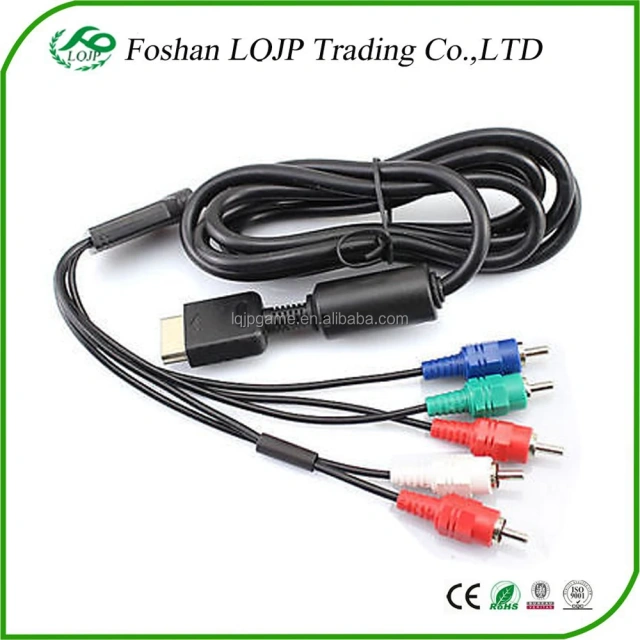 Component RCA AV Cable Cord For PS2 AV Cable For PS3 Composite Audio Video HD TV LCD Cable