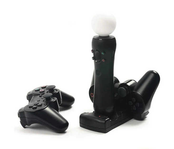 For PS3 Charging Station USB Dual Charger Charging Dock Station for Sony PS3 Move Wireless Controller