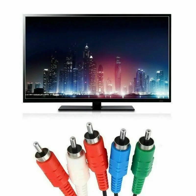 1.8m Component AV Cable Cord for Play station 2 3 for PS2/PS3 Console Video Games Cord AV Cable Lead
