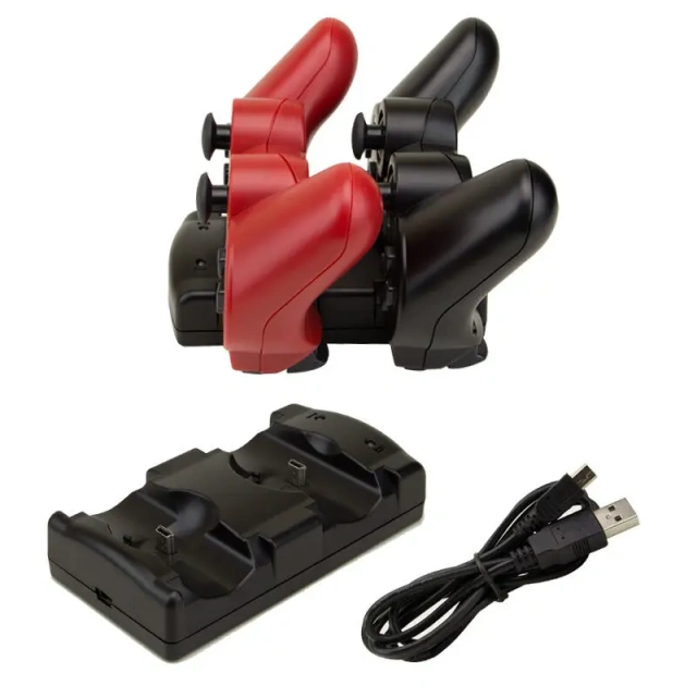 For PS3 Charging Station USB Dual Charger Charging Dock Station for Sony PS3 Move Wireless Controller